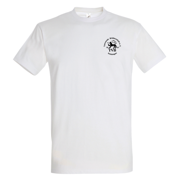 Herren T-Shirt weiss mit Motiv "Logo schwarz klein"